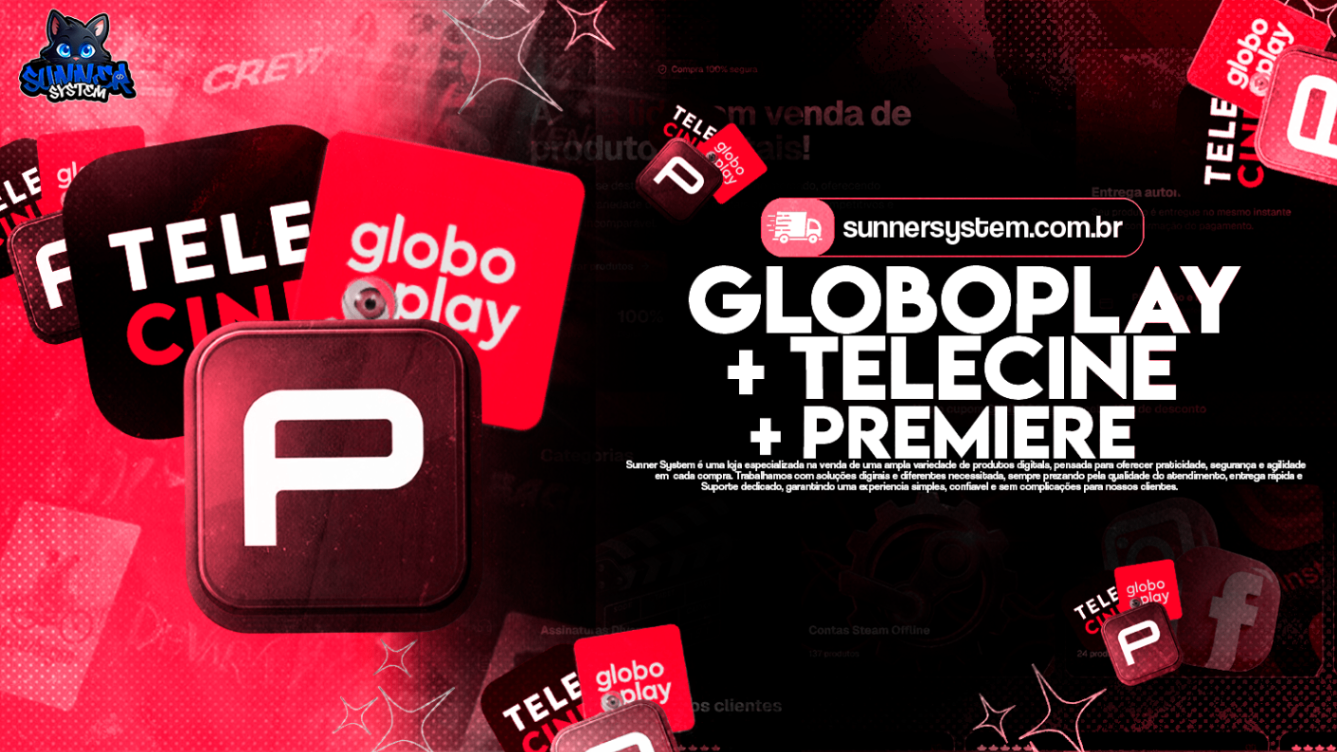Globoplay + premiere + Telecine