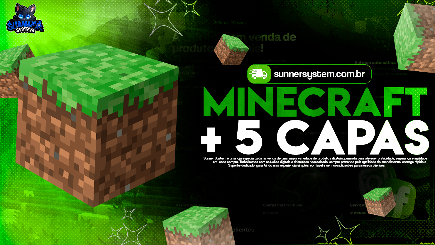 Minecraft Original pe e java +5 capas