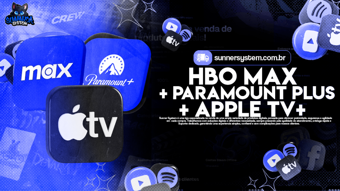 Hbo max + paramount plus + Apple tv