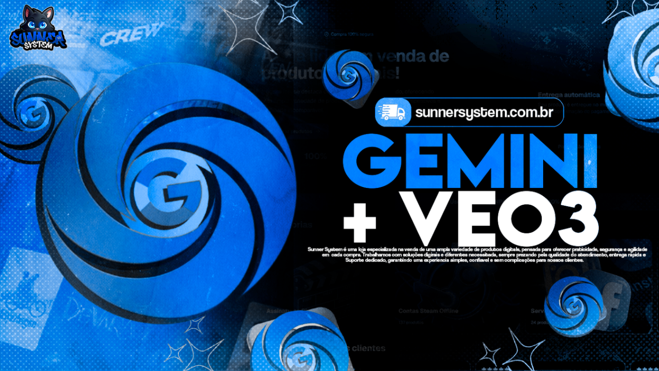 Google Gemini + Veo3 Pro Mensal