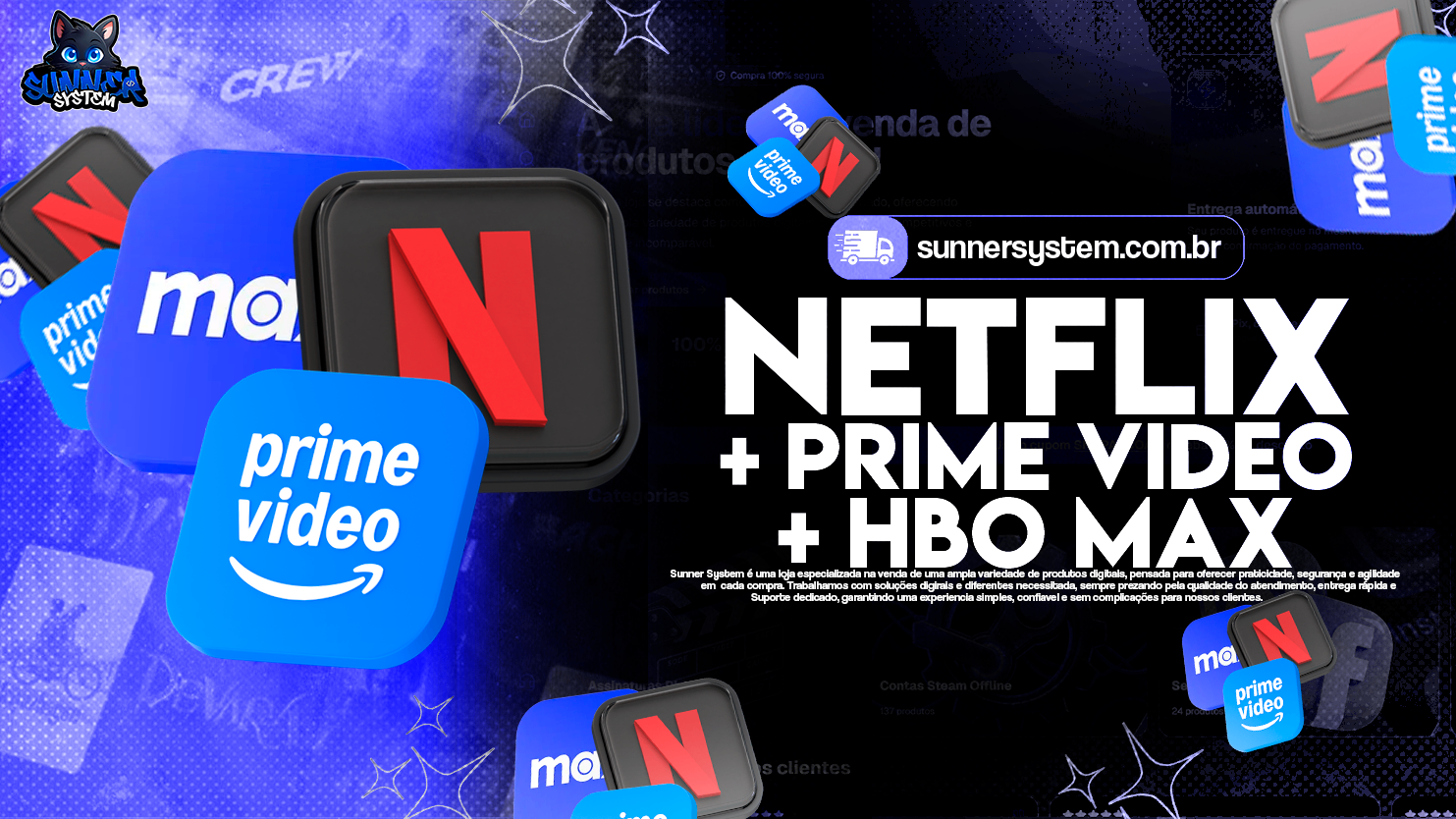 Combo Netflix + Prime video + HBO